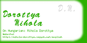 dorottya mihola business card